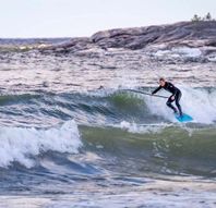 SUP-surf i vågor