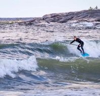 SUP-surf i vågor
